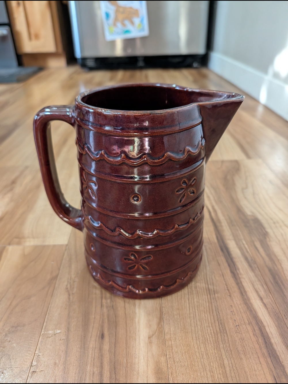 Vintage Marcrest Stoneware Pitcher